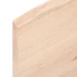 Kép 6/7 - VidaXL kezeletlen tömör tölgyfa fali polc 80x20x2 cm