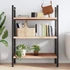 Kép 3/10 - VidaXL kezeletlen tömör tölgyfa fali polc 80x60x(2-4) cm