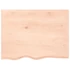 Kép 4/10 - VidaXL kezeletlen tömör tölgyfa fali polc 80x60x(2-4) cm