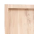 Kép 7/10 - VidaXL kezeletlen tömör tölgyfa fali polc 80x60x(2-6) cm