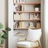 Kép 3/10 - VidaXL kezeletlen tömör tölgyfa fali polc 100x30x(2-4) cm