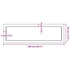 Kép 10/10 - VidaXL kezeletlen tömör tölgyfa fali polc 100x30x(2-4) cm