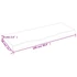 Kép 9/10 - VidaXL kezeletlen tömör tölgyfa fali polc 100x40x(2-6) cm
