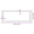Kép 10/10 - VidaXL kezeletlen tömör tölgyfa fali polc 100x40x(2-6) cm