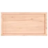 Kép 5/10 - VidaXL kezeletlen tömör tölgyfa fali polc 100x50x(2-4) cm