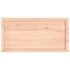 Kép 5/10 - VidaXL kezeletlen tömör tölgyfa fali polc 100x50x(2-6) cm