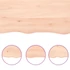Kép 6/10 - VidaXL kezeletlen tömör tölgyfa fali polc 100x50x(2-6) cm