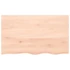 Kép 4/10 - VidaXL kezeletlen tömör tölgyfa fali polc 100x60x(2-6) cm