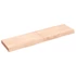 Kép 2/10 - VidaXL kezeletlen tömör tölgyfa fali polc 120x30x(2-6) cm