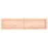 Kép 6/10 - VidaXL kezeletlen tömör tölgyfa fali polc 120x30x(2-6) cm