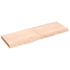 Kép 2/10 - VidaXL kezeletlen tömör tölgyfa fali polc 120x40x(2-6) cm