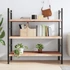 Kép 3/10 - VidaXL kezeletlen tömör tölgyfa fali polc 120x60x(2-4) cm