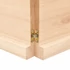Kép 8/10 - VidaXL kezeletlen tömör tölgyfa fali polc 120x60x(2-4) cm