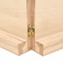 Kép 8/10 - VidaXL kezeletlen tömör tölgyfa fali polc 120x60x(2-6) cm