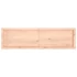Kép 5/10 - VidaXL kezeletlen tömör tölgyfa fali polc 140x40x(2-4) cm