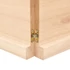 Kép 8/10 - VidaXL kezeletlen tömör tölgyfa fali polc 140x40x(2-4) cm