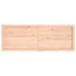 Kép 5/10 - VidaXL kezeletlen tömör tölgyfa fali polc 140x50x(2-6) cm