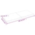Kép 10/10 - VidaXL kezeletlen tömör tölgyfa fali polc 140x60x(2-4) cm