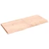 Kép 2/10 - VidaXL kezeletlen tömör tölgyfa fali polc 140x60x(2-6) cm