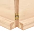 Kép 8/10 - VidaXL kezeletlen tömör tölgyfa fali polc 140x60x(2-6) cm