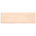Kép 4/10 - VidaXL kezeletlen tömör tölgyfa fali polc 160x50x(2-4) cm