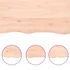 Kép 6/10 - VidaXL kezeletlen tömör tölgyfa fali polc 160x50x(2-4) cm
