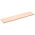 Kép 2/10 - VidaXL kezeletlen tömör tölgyfa fali polc 180x40x(2-6) cm