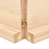 Kép 8/10 - VidaXL kezeletlen tömör tölgyfa fali polc 180x40x(2-6) cm