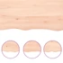 Kép 6/10 - VidaXL kezeletlen tömör tölgyfa fali polc 180x50x(2-4) cm