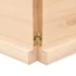 Kép 8/10 - VidaXL kezeletlen tömör tölgyfa fali polc 180x50x(2-4) cm