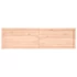 Kép 5/10 - VidaXL kezeletlen tömör tölgyfa fali polc 180x50x(2-6) cm