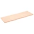 Kép 2/10 - VidaXL kezeletlen tömör tölgyfa fali polc 180x60x(2-4) cm