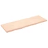 Kép 2/10 - VidaXL kezeletlen tömör tölgyfa fali polc 180x60x(2-6) cm