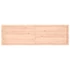 Kép 5/10 - VidaXL kezeletlen tömör tölgyfa fali polc 200x60x(2-4) cm