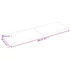 Kép 10/10 - VidaXL kezeletlen tömör tölgyfa fali polc 200x60x(2-4) cm
