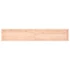 Kép 5/10 - VidaXL kezeletlen tömör tölgyfa fali polc 220x40x(2-4) cm