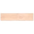 Kép 4/10 - VidaXL kezeletlen tömör tölgyfa fali polc 220x50x(2-4) cm