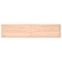 Kép 5/10 - VidaXL kezeletlen tömör tölgyfa fali polc 220x50x(2-4) cm