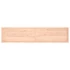 Kép 5/10 - VidaXL kezeletlen tömör tölgyfa fali polc 220x50x(2-6) cm