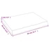Kép 9/10 - VidaXL világosbarna kezelt tömör tölgyfa fali polc 40x30x(2-4) cm