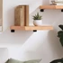 Kép 3/10 - VidaXL világosbarna kezelt tömör tölgyfa fali polc 40x40x(2-6) cm