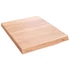 Kép 2/10 - VidaXL világosbarna kezelt tömör tölgyfa fali polc 40x50x(2-4) cm