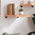 Kép 3/10 - VidaXL világosbarna kezelt tömör tölgyfa fali polc 40x50x(2-6) cm