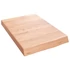Kép 2/10 - VidaXL világosbarna kezelt tömör tölgyfa fali polc 40x60x(2-6) cm