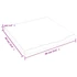 Kép 9/10 - VidaXL világosbarna kezelt tömör tölgyfa fali polc 60x60x(2-4) cm
