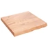 Kép 2/10 - VidaXL világosbarna kezelt tömör tölgyfa fali polc 60x60x(2-6) cm