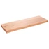Kép 2/10 - VidaXL világosbarna kezelt tömör tölgyfa fali polc 80x30x(2-4) cm