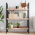 Kép 3/10 - VidaXL világosbarna kezelt tömör tölgyfa fali polc 80x40x(2-6) cm