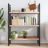 Kép 3/10 - VidaXL világosbarna kezelt tömör tölgyfa fali polc 80x50x(2-4) cm