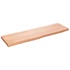 Kép 2/10 - VidaXL világosbarna kezelt tömör tölgyfa fali polc 100x30x(2-4) cm